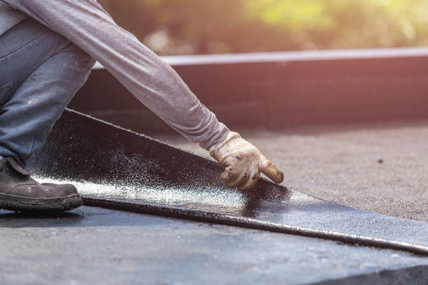 Professional Exterior Waterproofing technician working in Rixeyville, VA